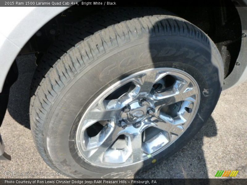 Bright White / Black 2015 Ram 1500 Laramie Quad Cab 4x4