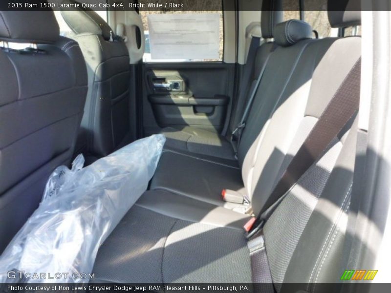 Bright White / Black 2015 Ram 1500 Laramie Quad Cab 4x4