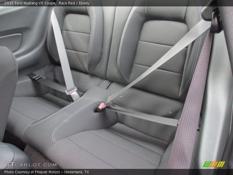 Rear Seat of 2015 Mustang V6 Coupe