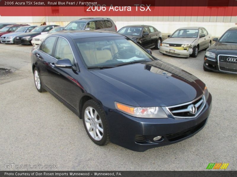Royal Blue Pearl / Parchment 2006 Acura TSX Sedan