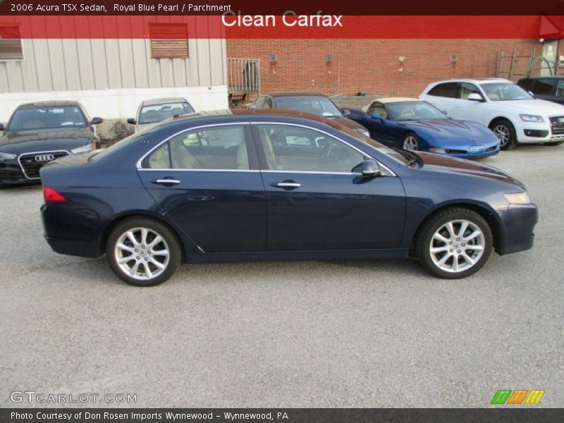 Royal Blue Pearl / Parchment 2006 Acura TSX Sedan