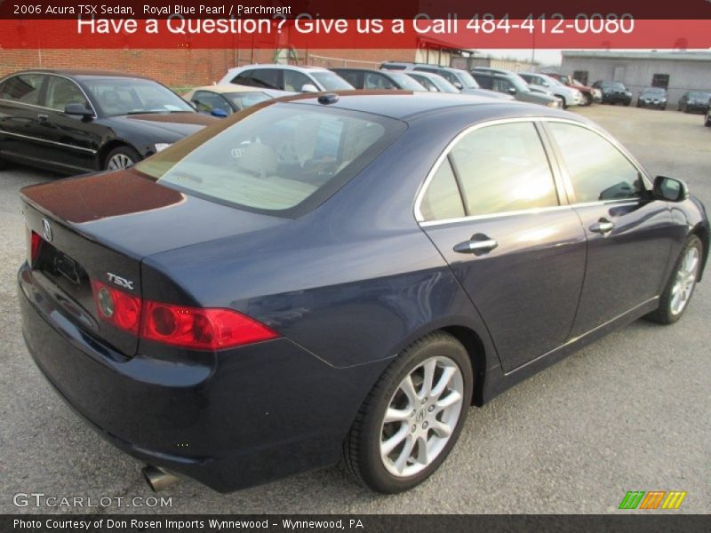 Royal Blue Pearl / Parchment 2006 Acura TSX Sedan