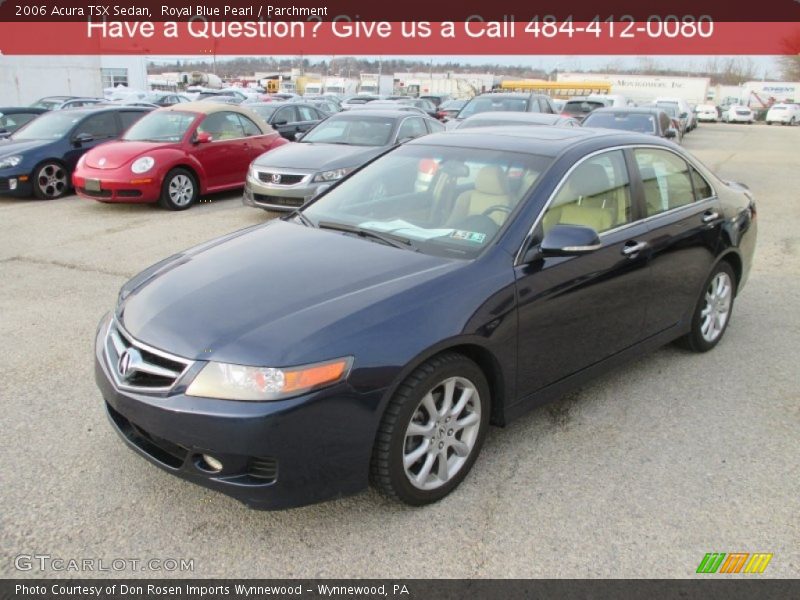 Royal Blue Pearl / Parchment 2006 Acura TSX Sedan