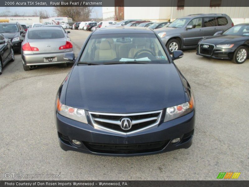 Royal Blue Pearl / Parchment 2006 Acura TSX Sedan
