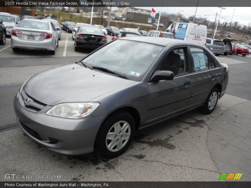 Magnesium Metallic / Gray 2005 Honda Civic Value Package Sedan