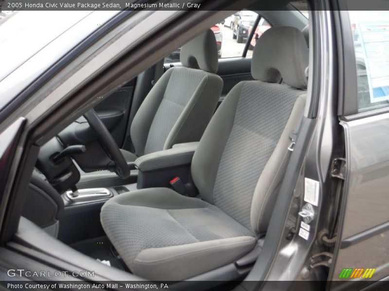 Front Seat of 2005 Civic Value Package Sedan