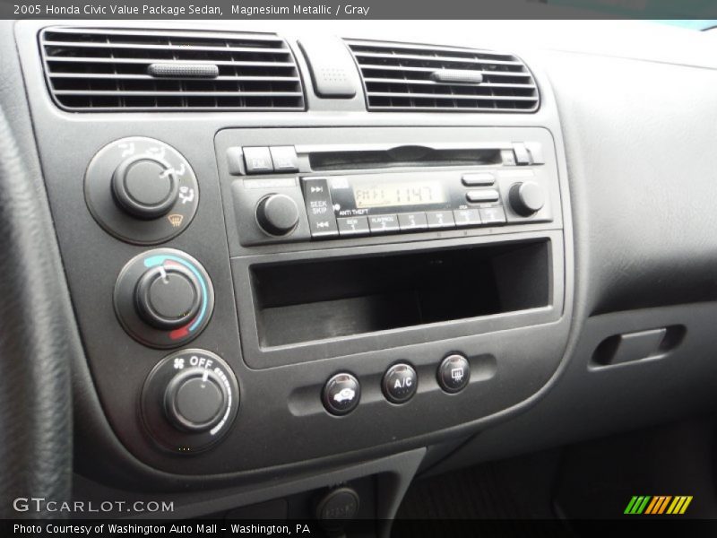 Magnesium Metallic / Gray 2005 Honda Civic Value Package Sedan