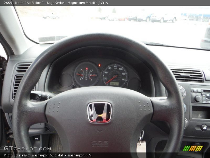 Magnesium Metallic / Gray 2005 Honda Civic Value Package Sedan