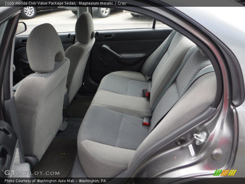 Rear Seat of 2005 Civic Value Package Sedan