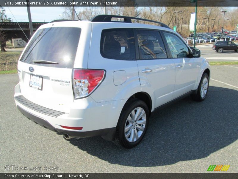Satin White Pearl / Platinum 2013 Subaru Forester 2.5 X Limited