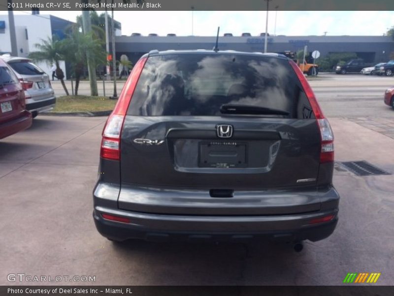 Polished Metal Metallic / Black 2011 Honda CR-V SE