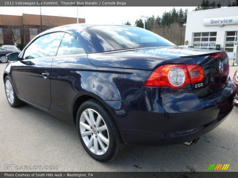 Thunder Blue Metallic / Cornsilk Beige 2011 Volkswagen Eos Komfort