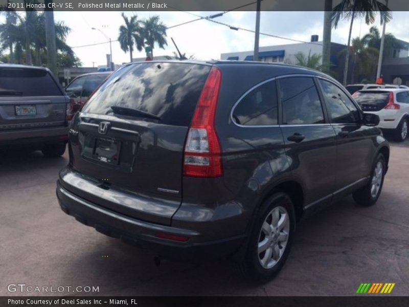 Polished Metal Metallic / Black 2011 Honda CR-V SE