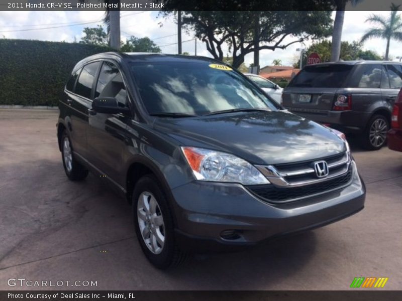 Polished Metal Metallic / Black 2011 Honda CR-V SE