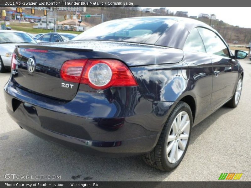 Thunder Blue Metallic / Cornsilk Beige 2011 Volkswagen Eos Komfort