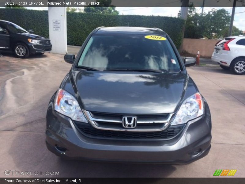 Polished Metal Metallic / Black 2011 Honda CR-V SE