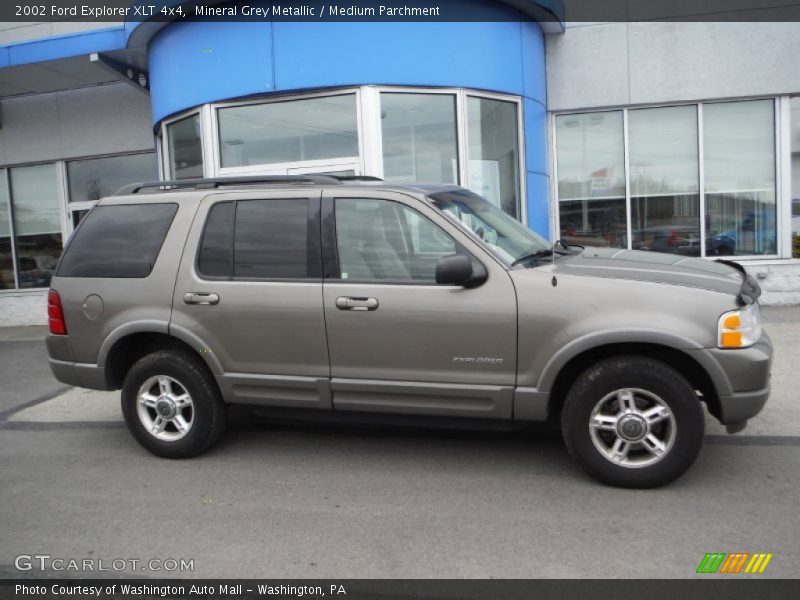 Mineral Grey Metallic / Medium Parchment 2002 Ford Explorer XLT 4x4