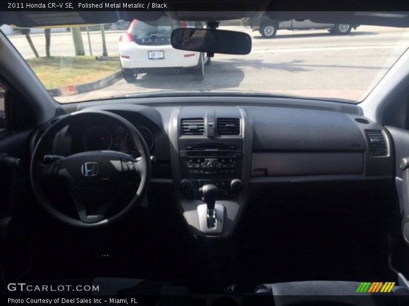 Polished Metal Metallic / Black 2011 Honda CR-V SE