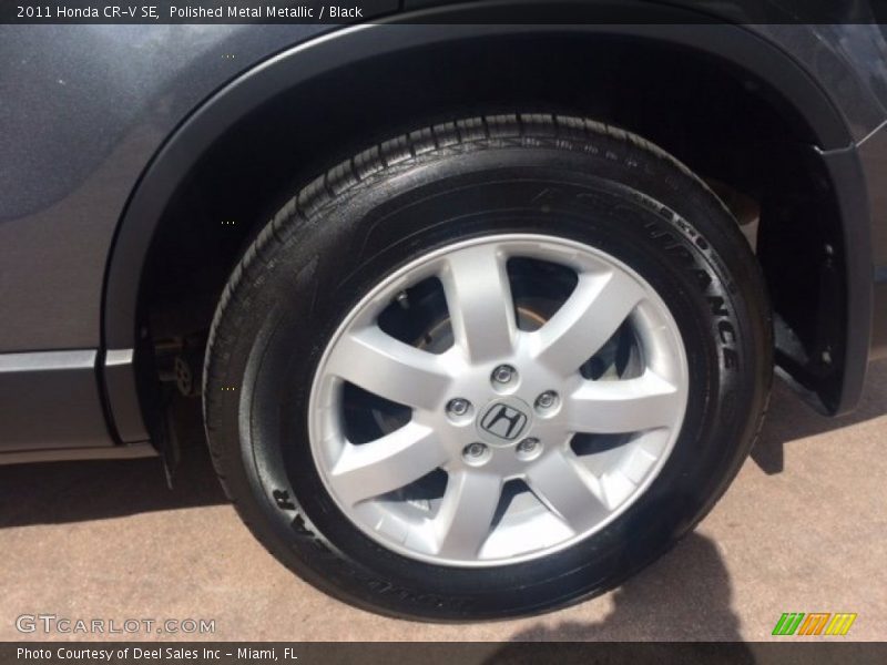 Polished Metal Metallic / Black 2011 Honda CR-V SE