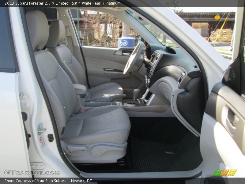 Satin White Pearl / Platinum 2013 Subaru Forester 2.5 X Limited