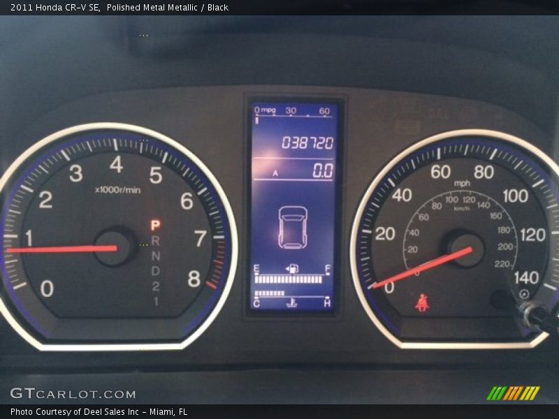 Polished Metal Metallic / Black 2011 Honda CR-V SE