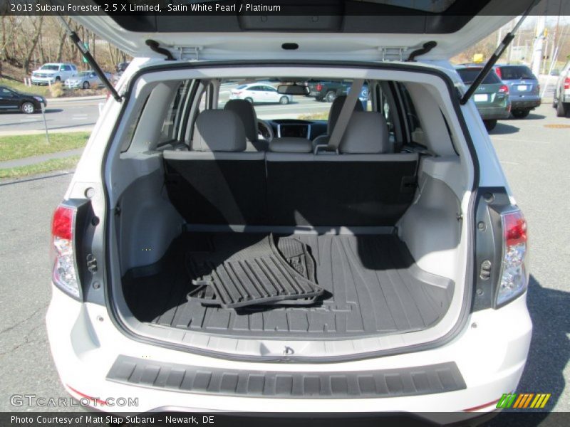 Satin White Pearl / Platinum 2013 Subaru Forester 2.5 X Limited