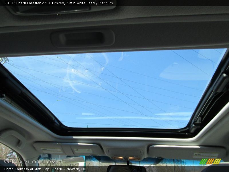Satin White Pearl / Platinum 2013 Subaru Forester 2.5 X Limited