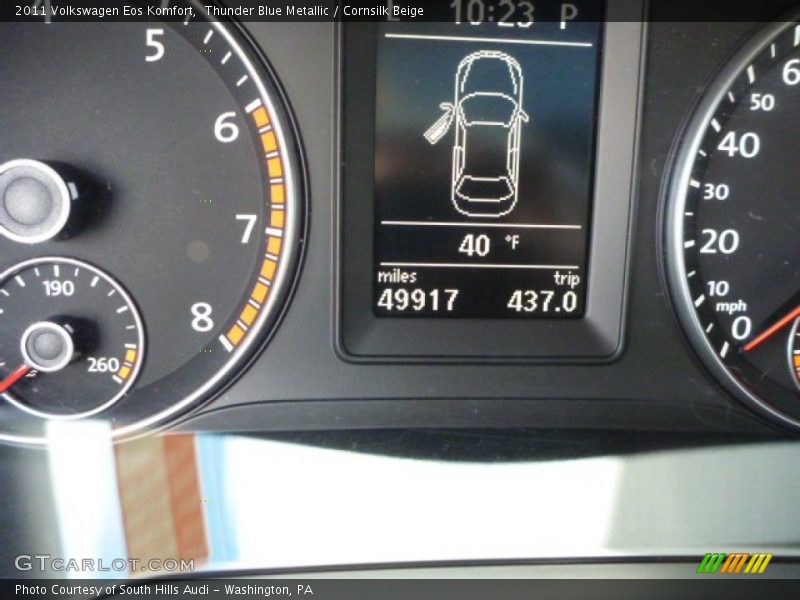 Thunder Blue Metallic / Cornsilk Beige 2011 Volkswagen Eos Komfort