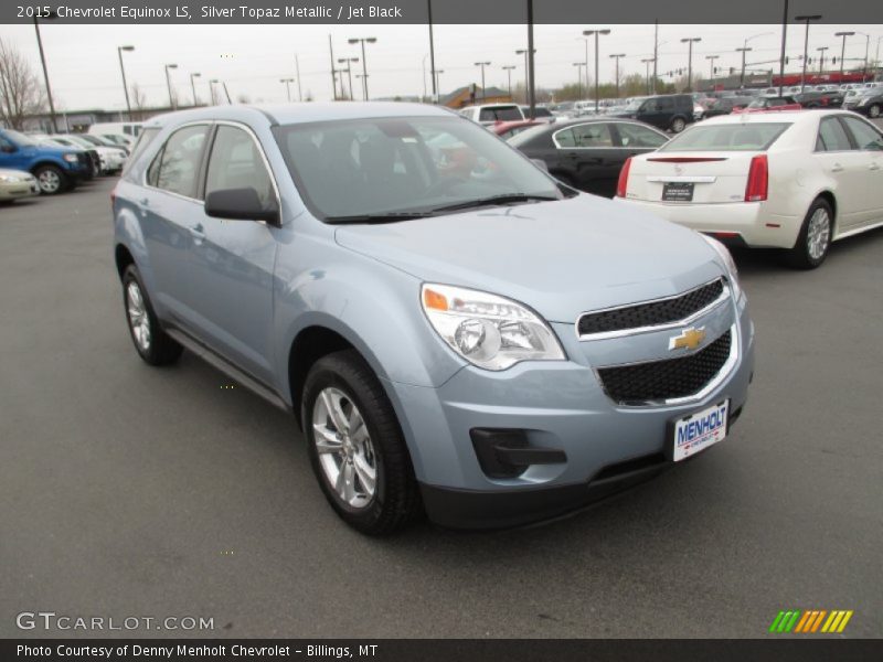 Silver Topaz Metallic / Jet Black 2015 Chevrolet Equinox LS