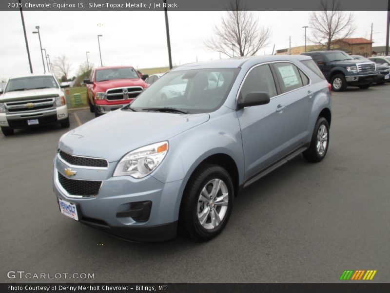 Silver Topaz Metallic / Jet Black 2015 Chevrolet Equinox LS