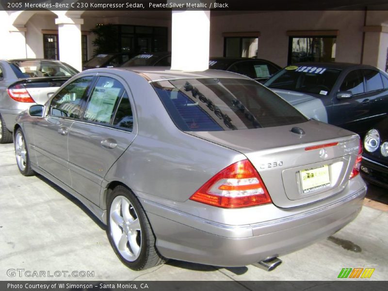 Pewter Silver Metallic / Black 2005 Mercedes-Benz C 230 Kompressor Sedan