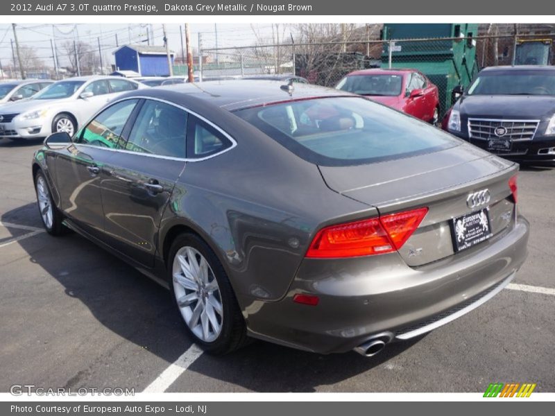 Dakota Grey Metallic / Nougat Brown 2012 Audi A7 3.0T quattro Prestige