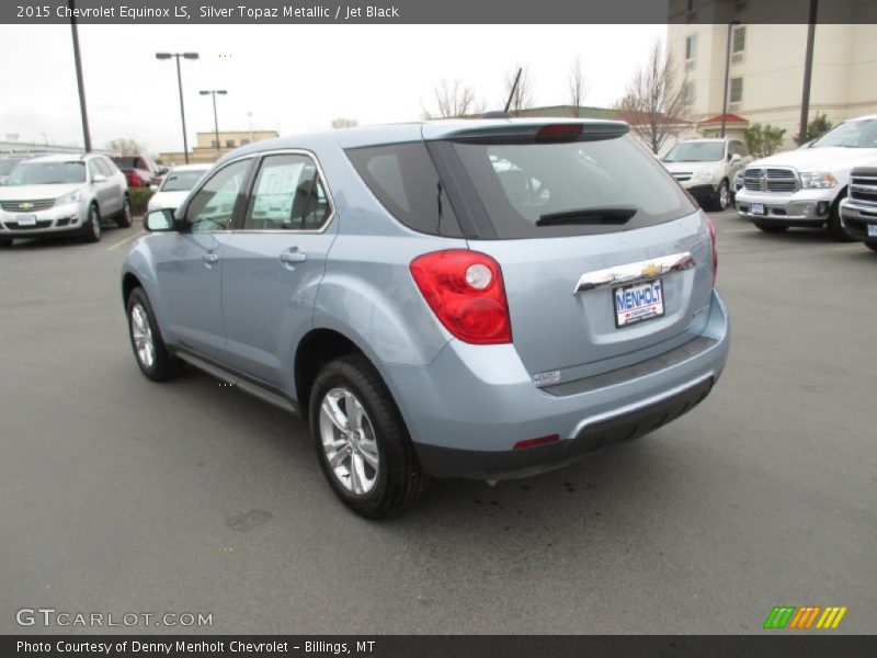 Silver Topaz Metallic / Jet Black 2015 Chevrolet Equinox LS