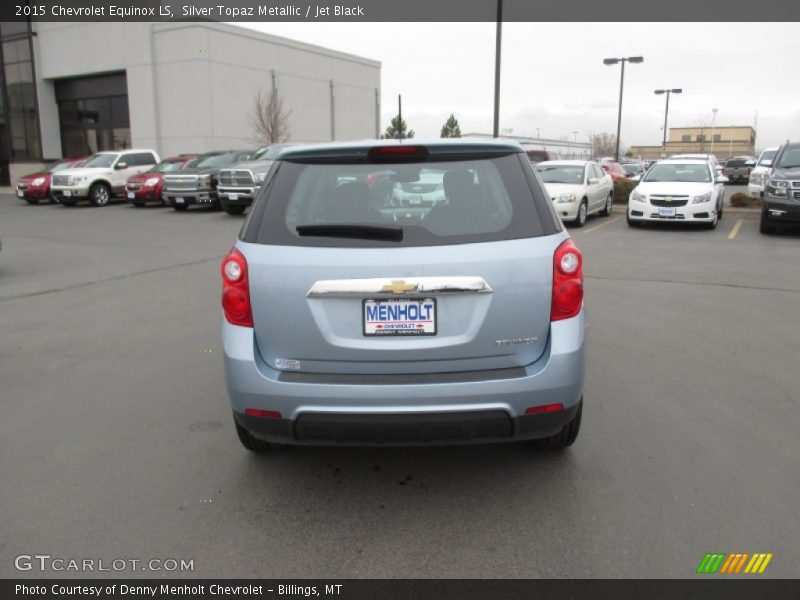 Silver Topaz Metallic / Jet Black 2015 Chevrolet Equinox LS