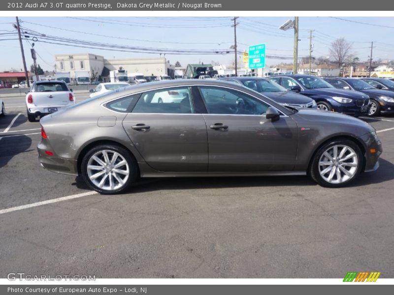 Dakota Grey Metallic / Nougat Brown 2012 Audi A7 3.0T quattro Prestige