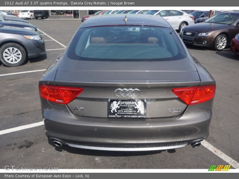 Dakota Grey Metallic / Nougat Brown 2012 Audi A7 3.0T quattro Prestige