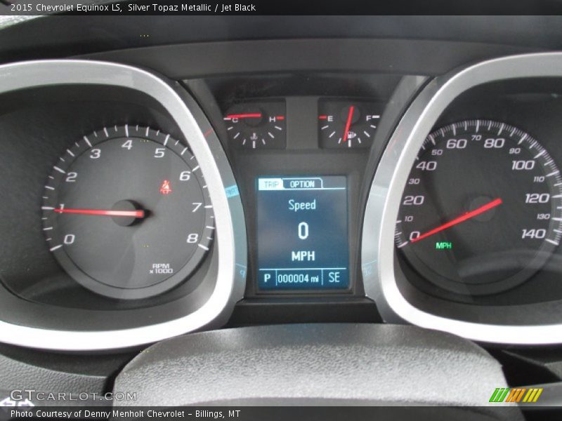 Silver Topaz Metallic / Jet Black 2015 Chevrolet Equinox LS