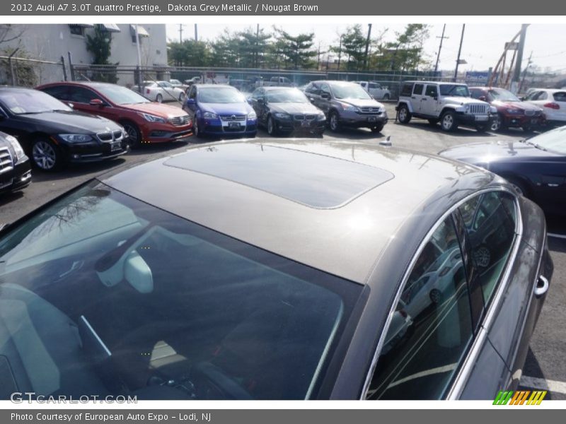 Dakota Grey Metallic / Nougat Brown 2012 Audi A7 3.0T quattro Prestige