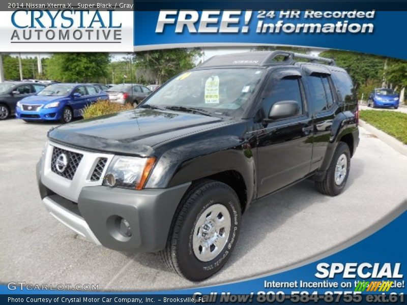 Super Black / Gray 2014 Nissan Xterra X