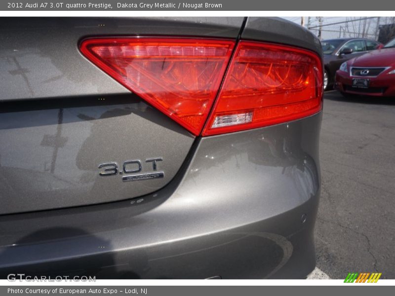 Dakota Grey Metallic / Nougat Brown 2012 Audi A7 3.0T quattro Prestige