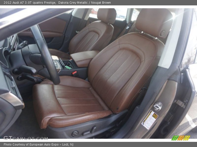 Dakota Grey Metallic / Nougat Brown 2012 Audi A7 3.0T quattro Prestige
