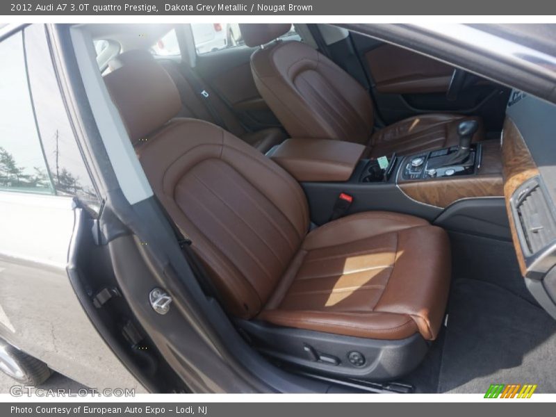 Dakota Grey Metallic / Nougat Brown 2012 Audi A7 3.0T quattro Prestige