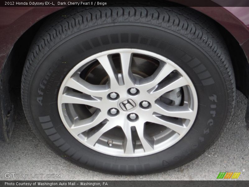 Dark Cherry Pearl II / Beige 2012 Honda Odyssey EX-L