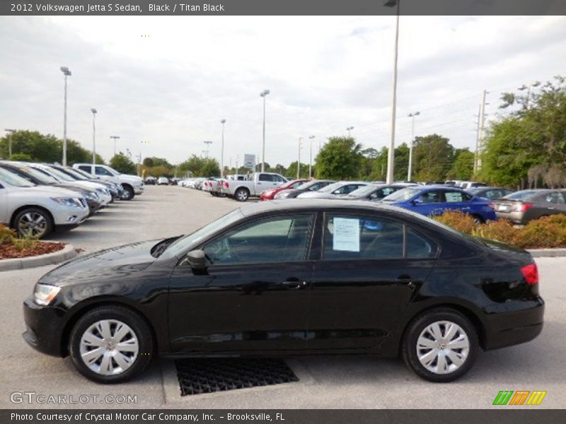 Black / Titan Black 2012 Volkswagen Jetta S Sedan