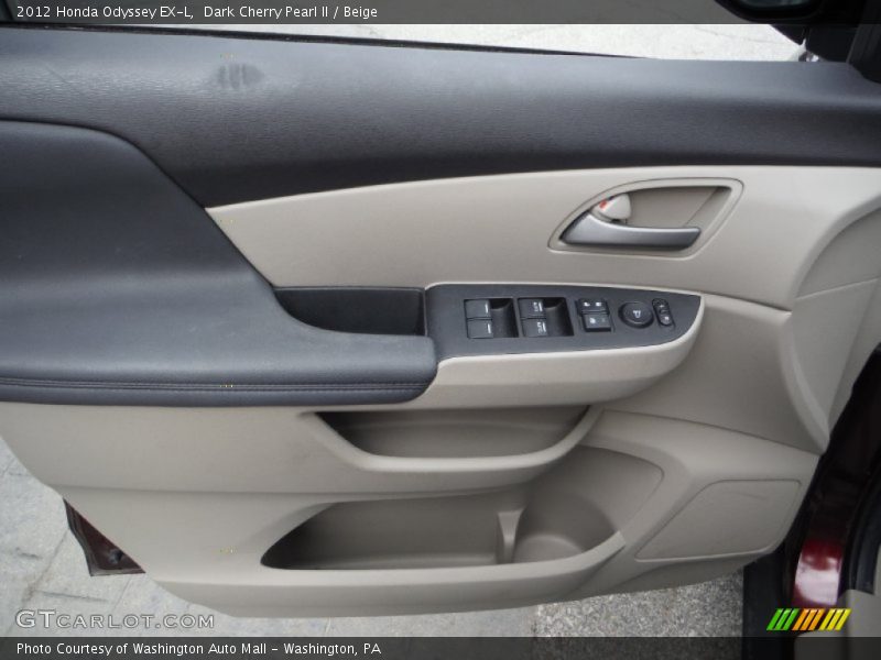 Dark Cherry Pearl II / Beige 2012 Honda Odyssey EX-L