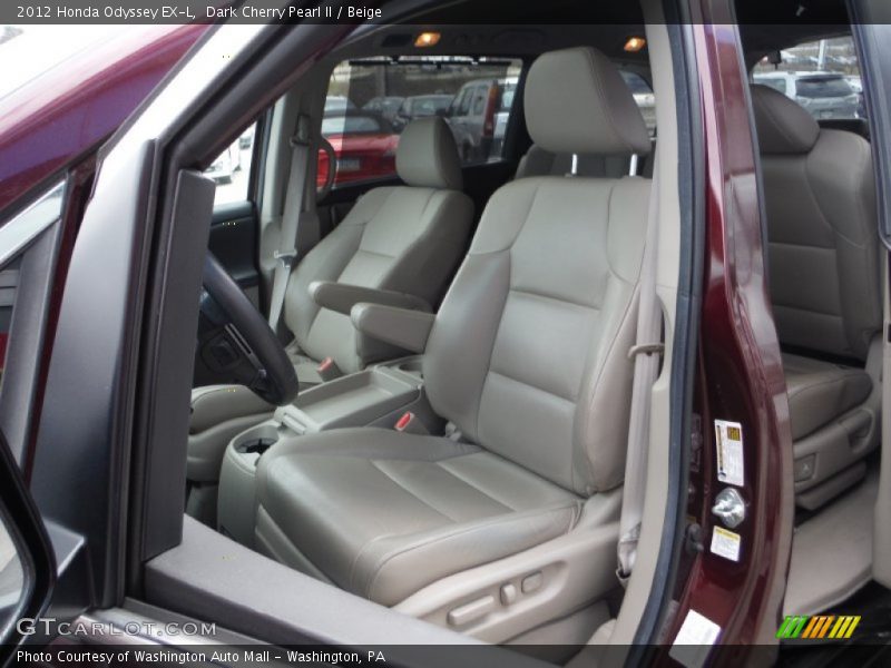 Dark Cherry Pearl II / Beige 2012 Honda Odyssey EX-L