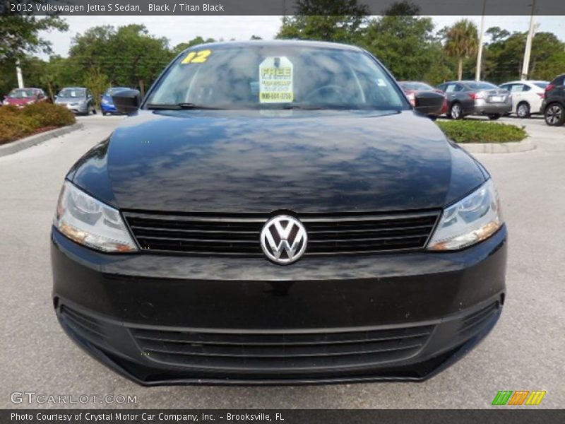 Black / Titan Black 2012 Volkswagen Jetta S Sedan