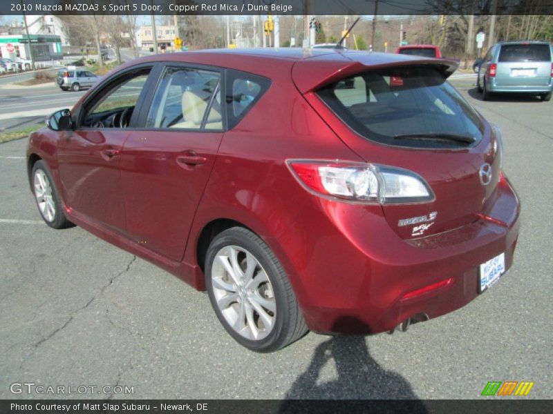 Copper Red Mica / Dune Beige 2010 Mazda MAZDA3 s Sport 5 Door