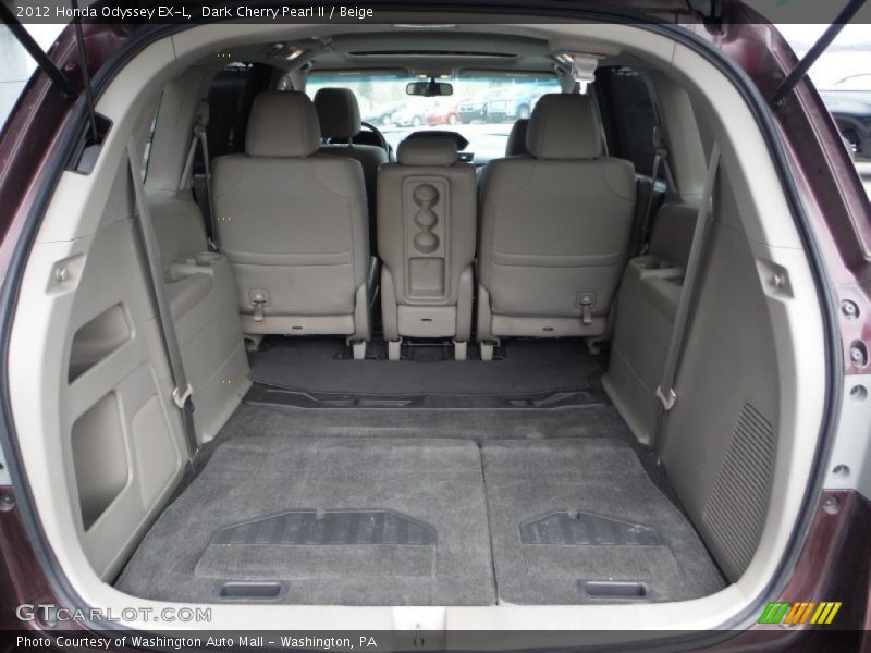 Dark Cherry Pearl II / Beige 2012 Honda Odyssey EX-L