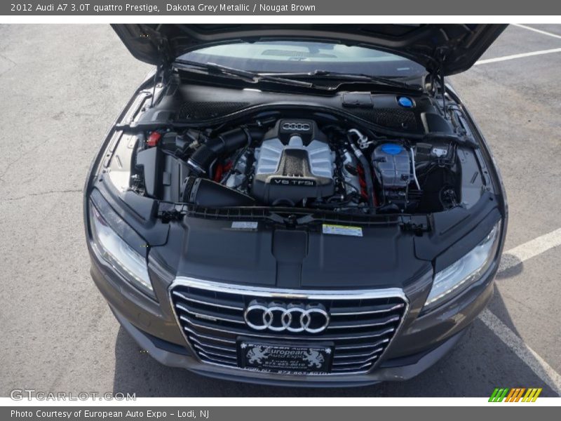 Dakota Grey Metallic / Nougat Brown 2012 Audi A7 3.0T quattro Prestige